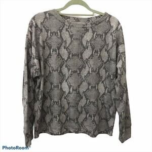 Banana Republic Factory Snakeskin Long Sleeve Womens Size Small